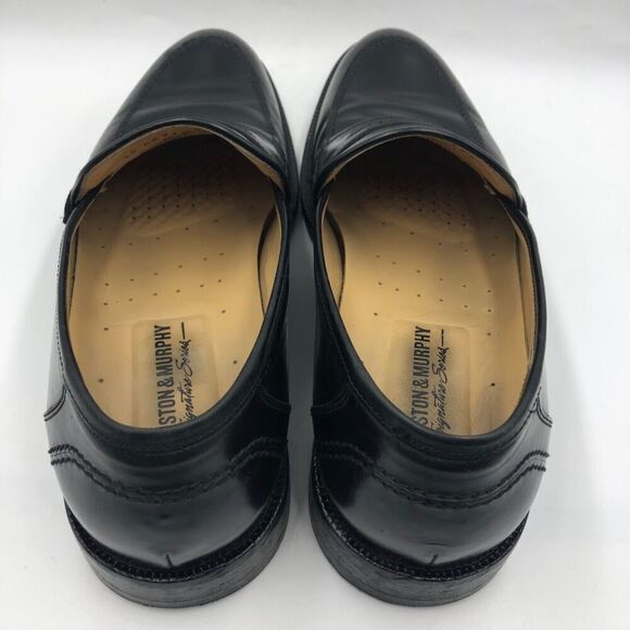 Johnston & Murphy Men\'s Black Leather Business Dress Slip On Shoes Size 8.5M E7 main image 10